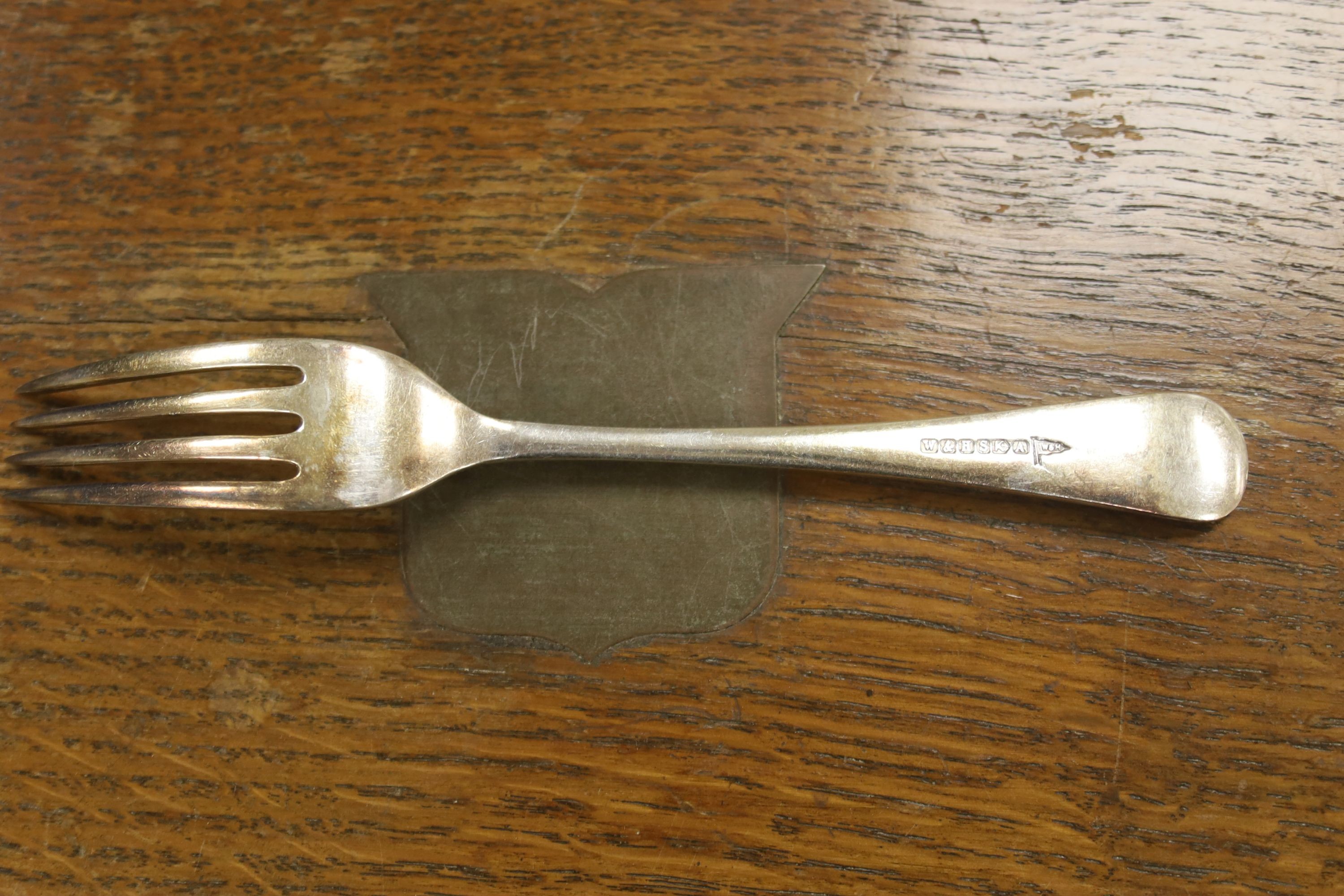 A Walker and Hall canteen of cutlery